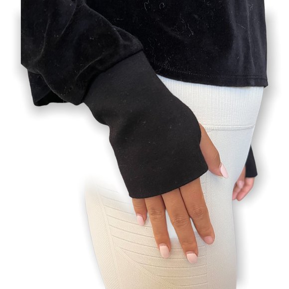 Heroine Sport Black Velour Hoodie - Picture 5 of 5